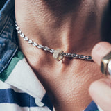 Hex Nut Bead - Full Pave - Yellow Gold - White Diamond