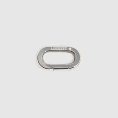 A silver metal carabiner clip with the brand name "Lockset" engraved on the top loop, centered on a light gray background.